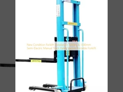 New Condition Forklift Installation 1000kg & 1300mm Semi-Electric Manual Truck Pallet Stacker Portable Forklift
