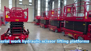 4m/ 6m/8m/10m/12m/ 14m/16m self propelled aerial work hydraulic scissor lifting platforms