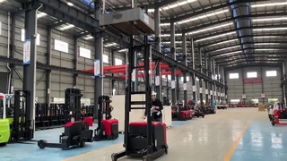 Fully Electric Standing Type Hydraulic Mast Forward Reach Pallet Stacker Forklifts